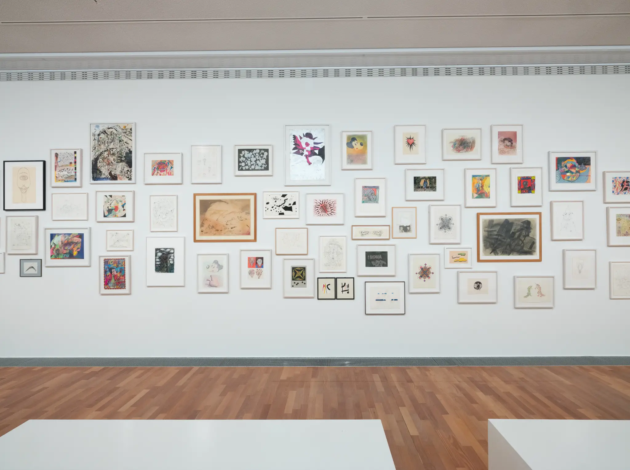 David Weiss. Il sogno di Casa Aprile. Carona 1968–1978. Veduta dell'allestimento. MASI Lugano, Svizzera. Foto Alfio Tommasini